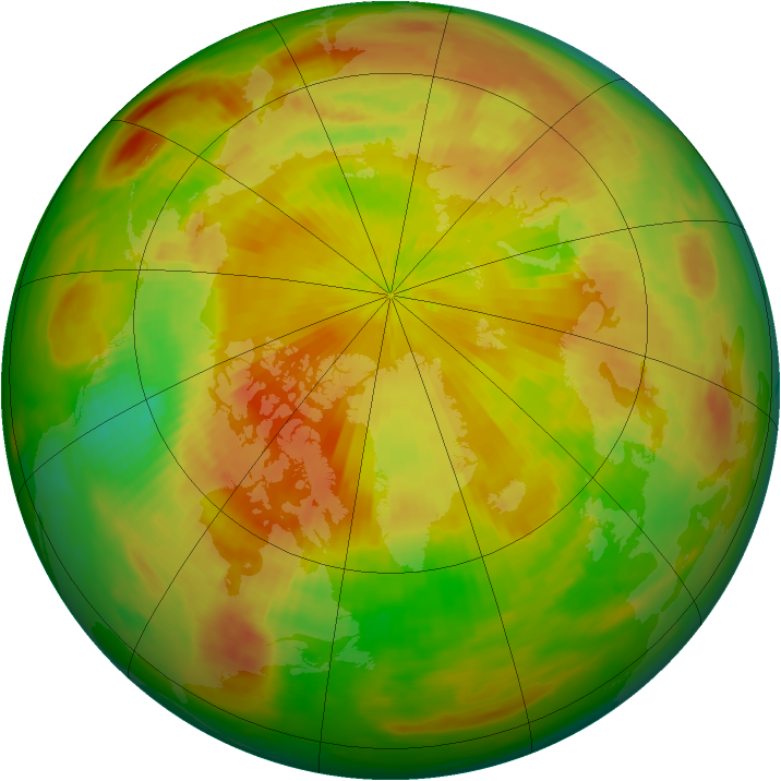 Arctic ozone map for 08 May 1989